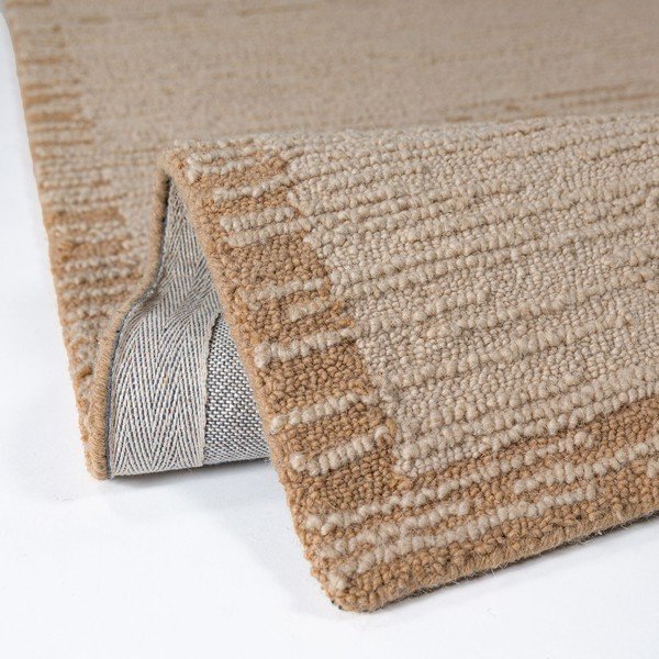 Tappeto di colore naturale in lana tessuto a mano 140x200 cm Harris Modula Wool – Flair Rugs-image-4