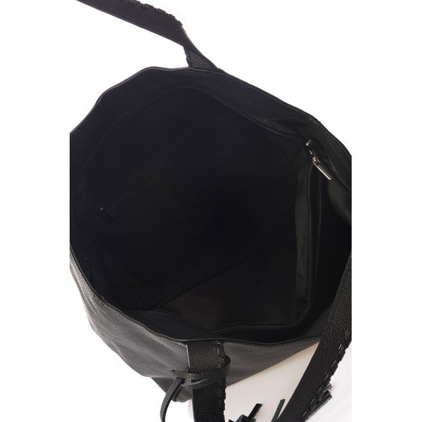Borsa in pelle nera Lora - Giulia Massari-image-3