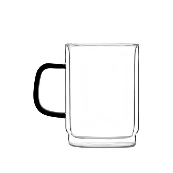 Tazze in set in vetro 2 pz 350 ml Carbon – Vialli Design-image-2