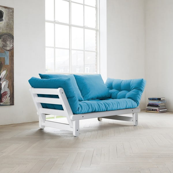Divano letto Karup Beat Bianco/Blu Orizzonte - Karup Design-image-2