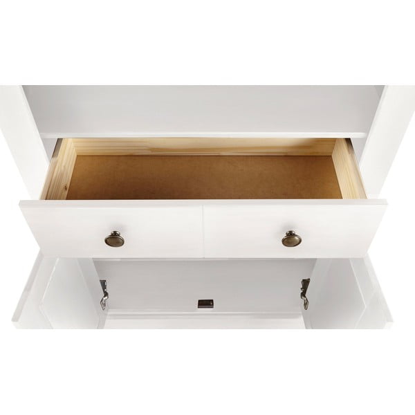 Libreria in legno di pino bianco 181x31 cm Mille - Støraa-image-4