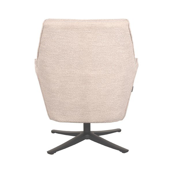 Poltrona beige in tessuto bouclé Tod - LABEL51-image-4