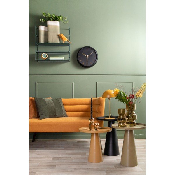 Tavolo portaoggetti Force in metallo nero, altezza 48,5 cm - Leitmotiv-image-4