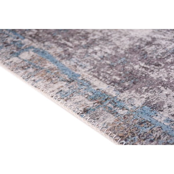 Passatoia blu lavabile 60x150 cm Abstract Colors Blue – Vitaus-image-2