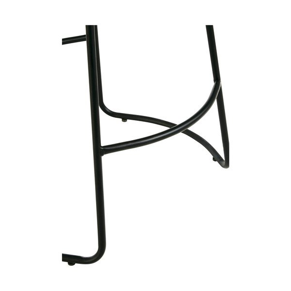 Sedia da bar nera/marrone imbottito (altezza della seduta 64 cm) Brixton – Premier Housewares-image-4