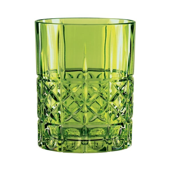 Bicchiere di cristallo verde per whisky Reseda, 345 ml Highland - Nachtmann
