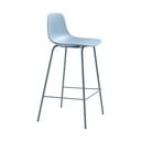 Sgabello da bar azzurro in plastica (altezza della seduta 67,5 cm) Whitby – Unique Furniture