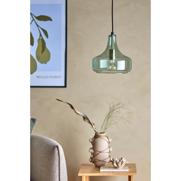 Lampada a sospensione verde con paralume in vetro ø 25,5 cm Yuser - Bloomingville-image-1