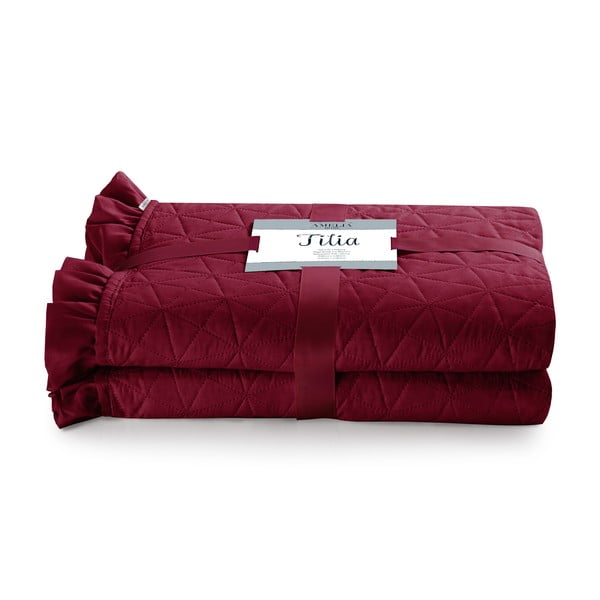 Copriletto rosso , 260 x 240 cm Tilia - AmeliaHome-image-2