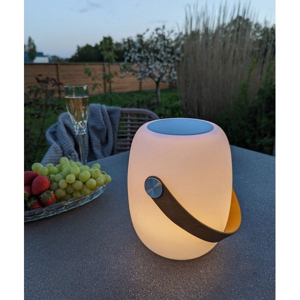 Apparecchio portatile a LED per esterni con timer e altoparlante USB ø 18 cm Cardiff - House Nordic-image-1