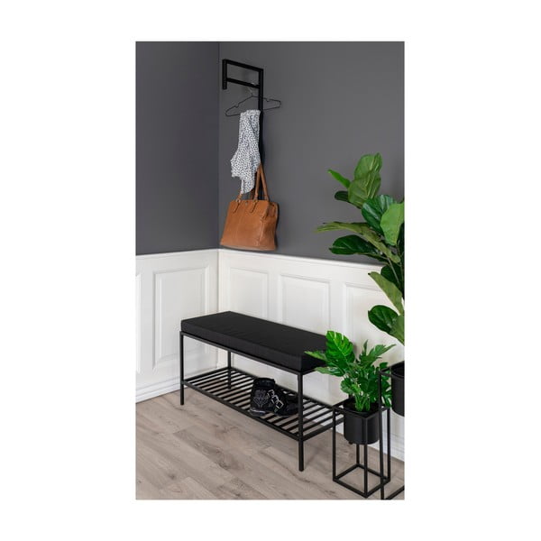 Appendiabiti da parete in metallo nero Trento - House Nordic-image-4