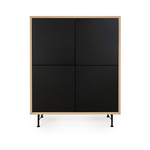 Armadio nero , 111 x 137 cm Flow - Tenzo