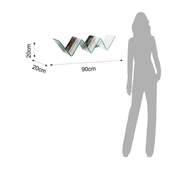 Mensola in vetro Zig Zag - Tomasucci-image-3