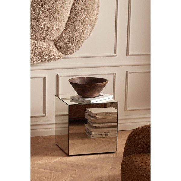 Tavolino in vetro 45,5x45,5 cm Cube – Ellos Home-image-1
