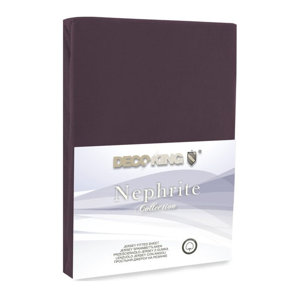Foglio elastico marrone Nefrite, 80-90 cm - DecoKing-image-2