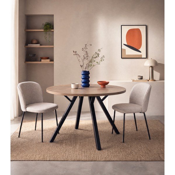 Tavolo da pranzo rotondo in rovere ø 120 cm Beni - Marckeric-image-3
