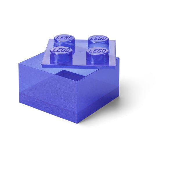 Scatola di plastica viola per bambini 25x25x18 cm - LEGO®