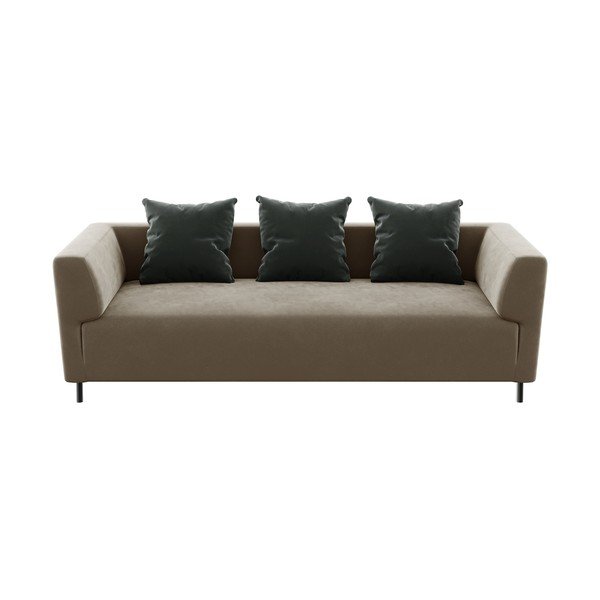 Divano in velluto beige Nosto - Ghado