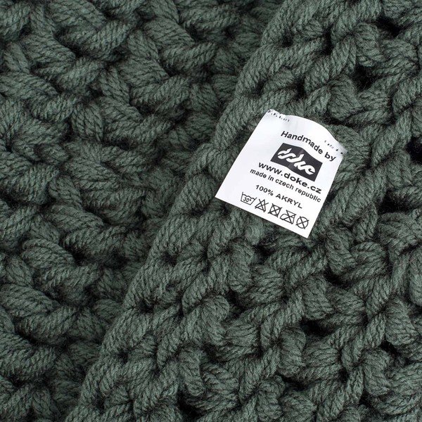 Scaldacollo verde oliva lavorato a mano all'uncinetto Tommy - DOKE-image-2