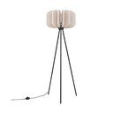 Lampada da terra beige con paralume in tessuto (altezza totale 134 cm) Elom – Sollux