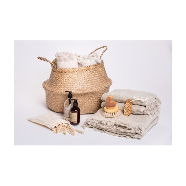 Set di 2 asciugamani grigio-marrone in 100% cotone, 50 x 90 cm - Bonami Selection-image-3