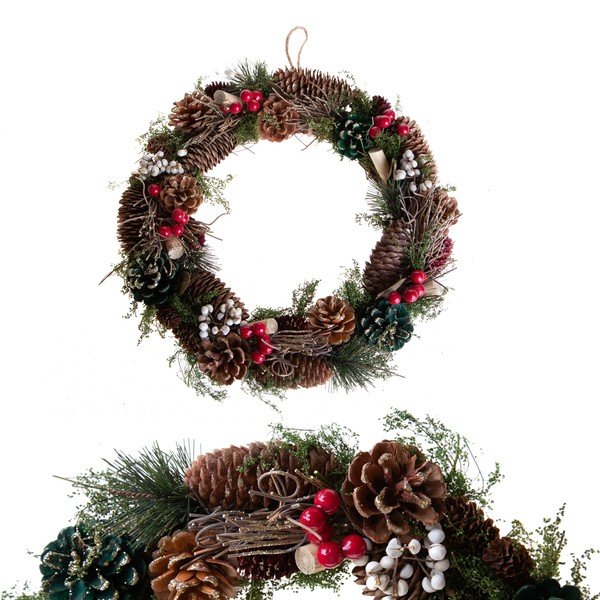Ghirlanda natalizia ø 36 cm Berry & Pine – Brandani