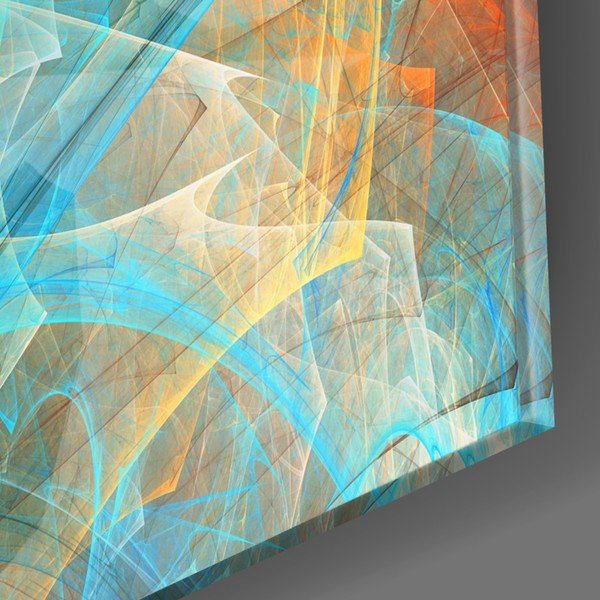 Pittura su vetro , 110 x 70 cm Colored Nets - Insigne-image-2