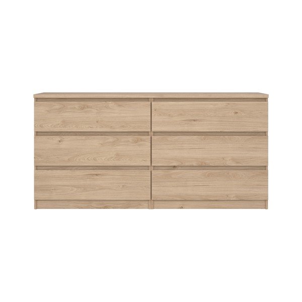Credenza di colore naturale con effetto rovere 154x76x50 cm Naia – Tvilum-image-3