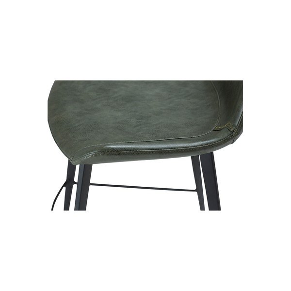 Sedia da bar in similpelle verde DAN-FORM Danimarca Hype, altezza 103 cm - DAN-FORM Denmark-image-2