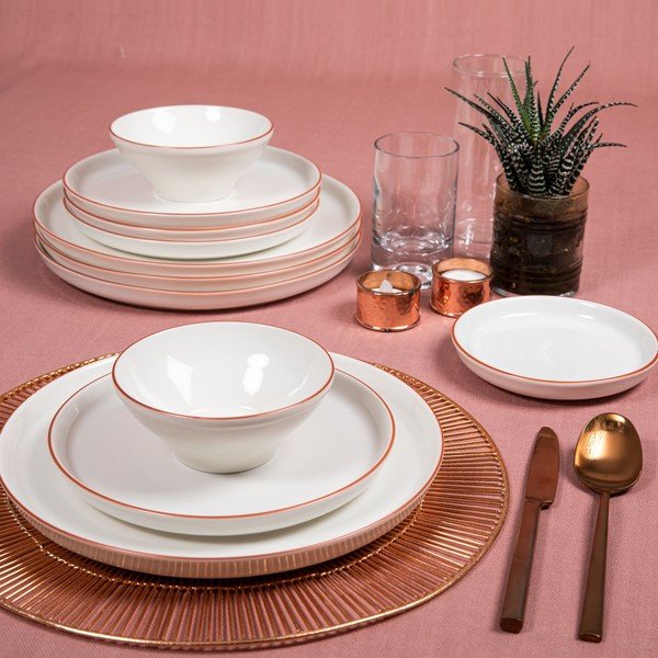 Set da pranzo in porcellana 16 pezzi Classical - Güral Porselen-image-3