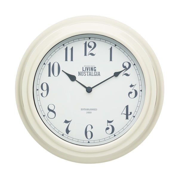 Orologio da parete color crema , ⌀ 25,5 cm Living Nostalgia - Kitchen Craft