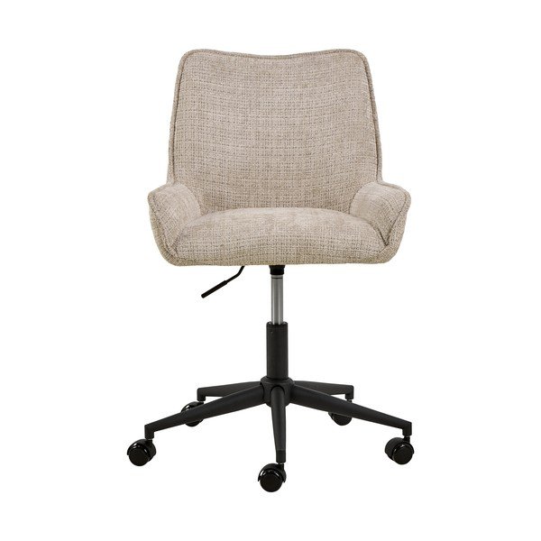Sedia da ufficio beige Eddie – Actona-image-1