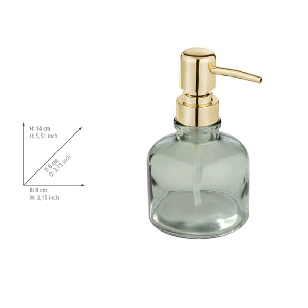 Dispenser per sapone color menta in vetro 200 ml Atessa – Wenko-image-4
