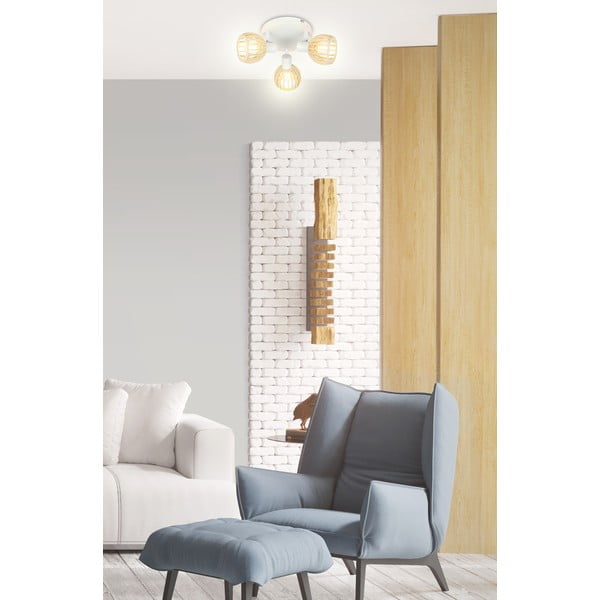 Lampada da soffitto in colore bianco-naturale ø 10 cm Atarri - Candellux Lighting-image-1