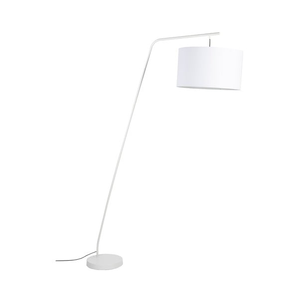 Lampada da terra bianca con paralume in tessuto (altezza 220 cm) Martine - White Label