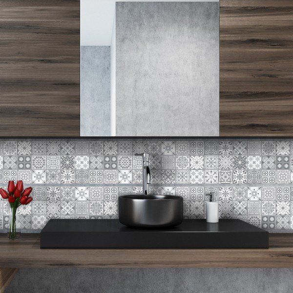 Set di 6 adesivi murali Stickers Friezes Tiles , 5 x 30 cm Lia - Ambiance-image-1