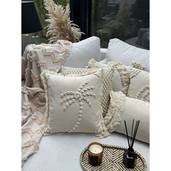 Federa decorativa in cotone 43x43 cm Seashells – Mioli Decor-image-2