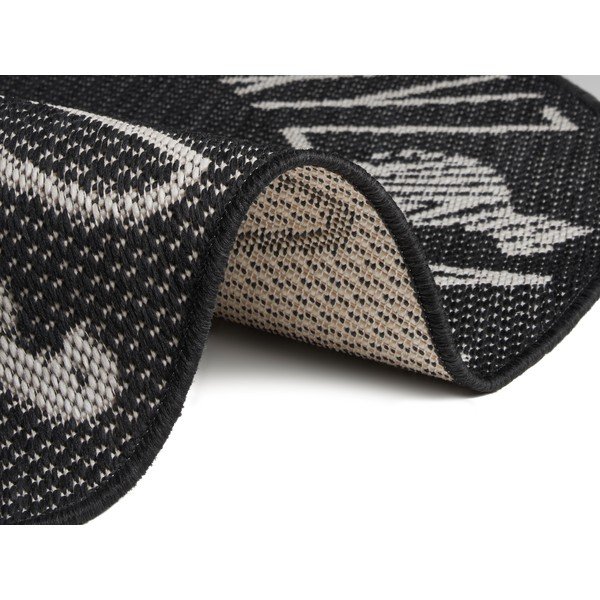 Tappeto nero per bambini Lettere, ø 120 cm - Ragami-image-2