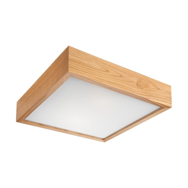 Lampada da soffitto marrone chiaro con paralume in vetro 37,5x37,5 cm Quadro - LAMKUR