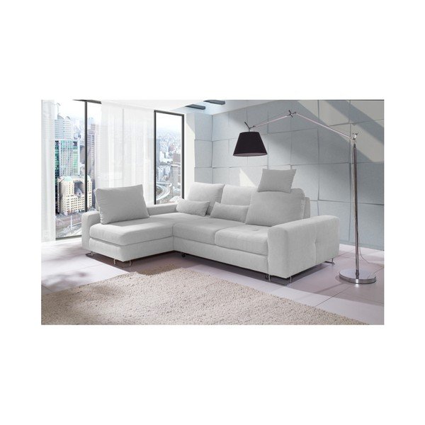 Světlá rohová rozkládací pohovka Windsor & Co. Sofas Alpha, levý roh-image-2