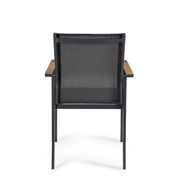 Sedie da esterno in set color antracite in metallo 4 pz Heta   – Bizzotto-image-4