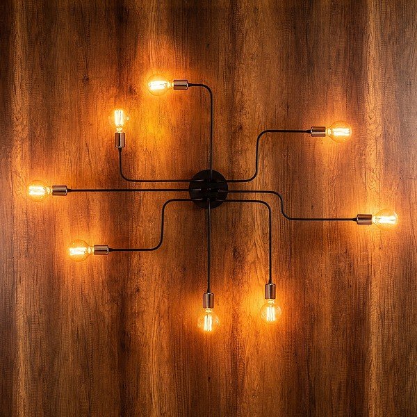 Lampada da parete in nero e bronzo Truva - Opviq lights-image-2