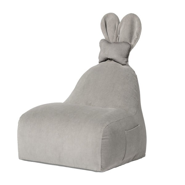 Borsa da salotto grigia per bambini Funny Bunny - The Brooklyn Kids