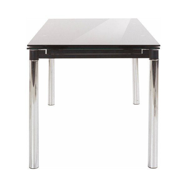 Tavolo da pranzo nero con piano in vetro Pippa - Støraa-image-3