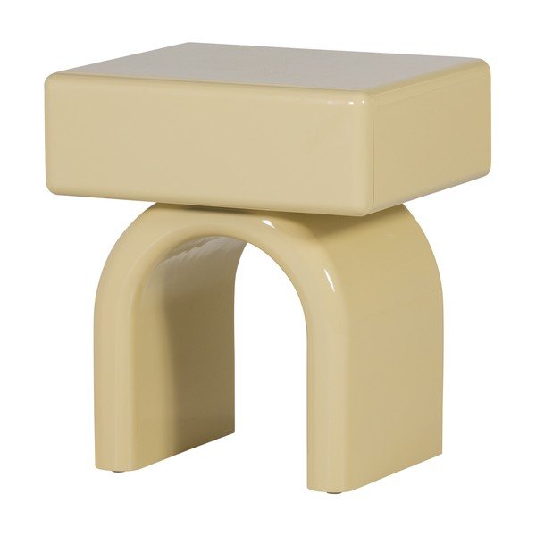 Comodino giallo chiaro lucido Zorel – WOOOD-image-2