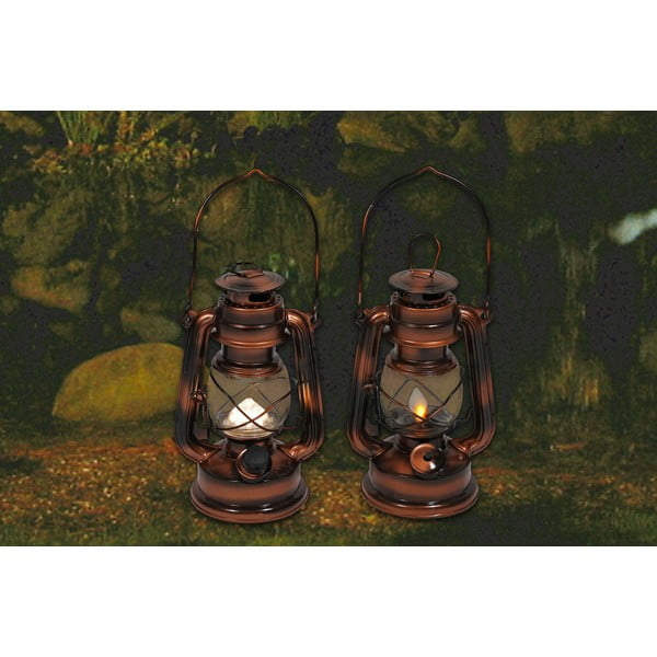 Lanterna a a LED in bronzo (altezza 19 cm) - Hilight-image-1