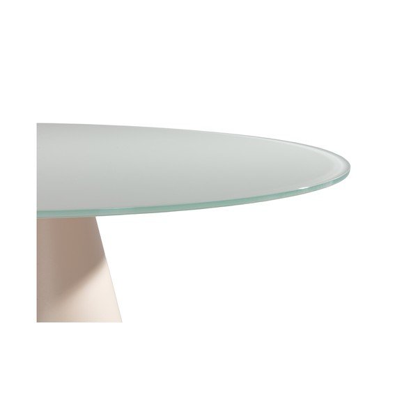 Tavolo da pranzo rotondo con piano in vetro ø 120 cm Vida – MOME-image-4