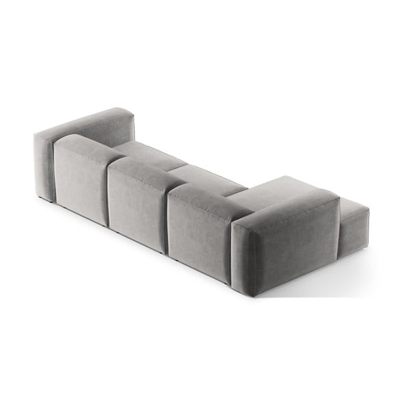 Divano angolare grigio chiaro (con penisola a sinistra/con chaise lounge) Bergamo – Cosmopolitan Design-image-4