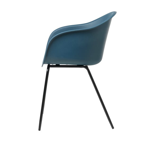 Sedia da pranzo blu Topley - Unique Furniture-image-1