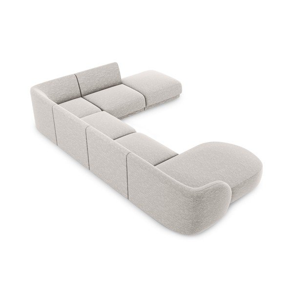 Divano angolare grigio chiaro (angolo destro) Miley - Micadoni Home-image-4
